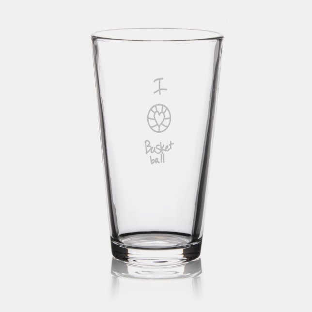 basket ball glass (Glassware)