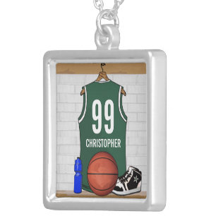 Basket Ball Jewellery Necklace (green)