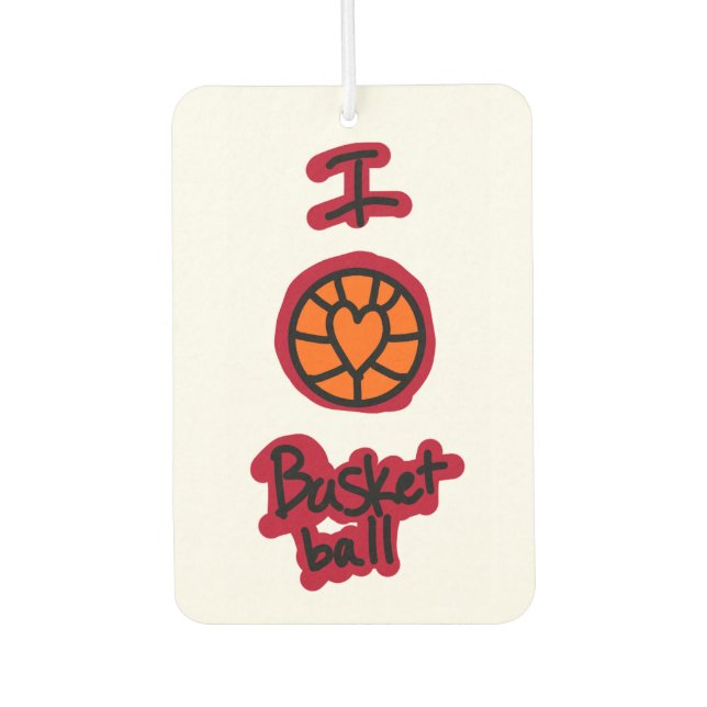 basket ball lover item air freshener (Front)