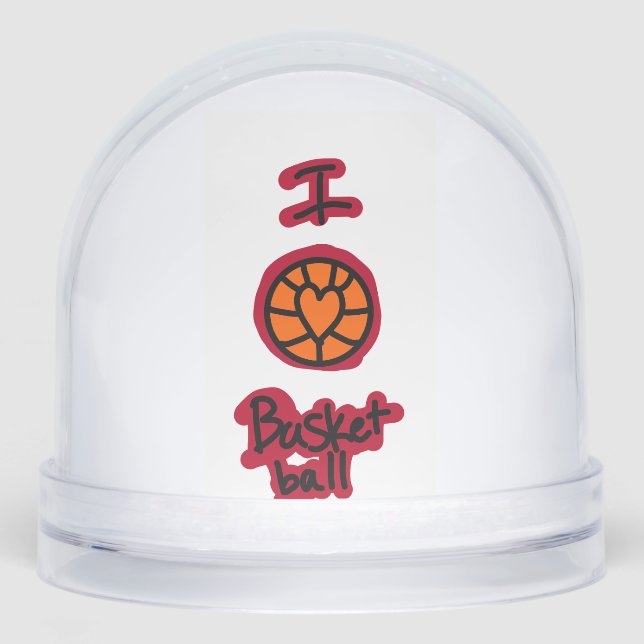 basket ball snow globe (Front)