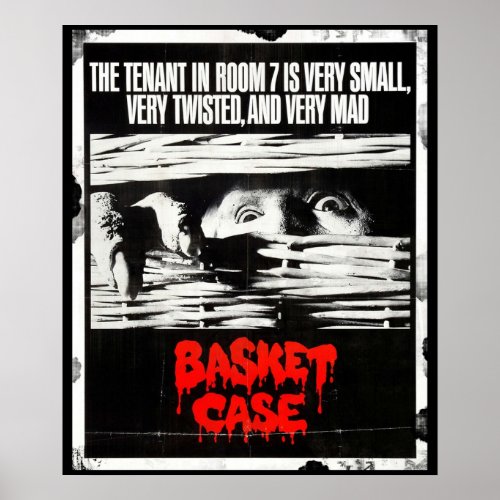 Basket Case TShirt 80s Horror Movie VHS Cover  Poster