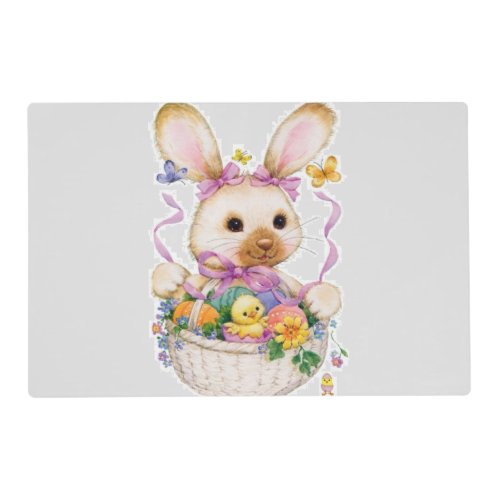Basket Full of Bunny Placemat