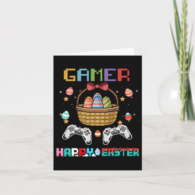 Basket Gamer Video Game Controller With Easter Egg Card (Front)