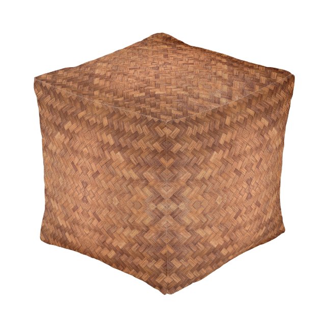 Basket Look Pouf (Angled Front)