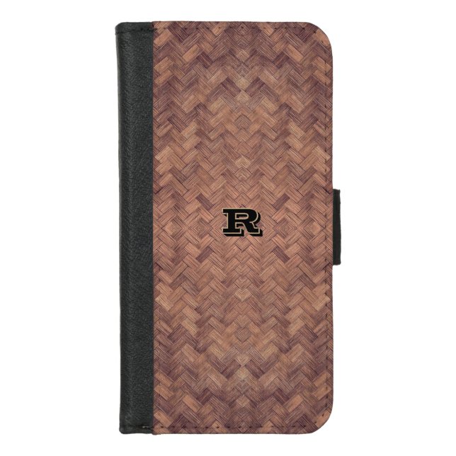 Basket-Look Wallet Case w/out your Initial(s) (Front)