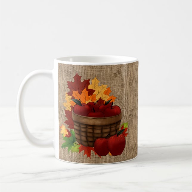 Basket of Apples Coffee Mug (Left)