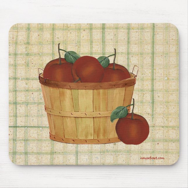 Basket Of Apples Mousepad (Front)