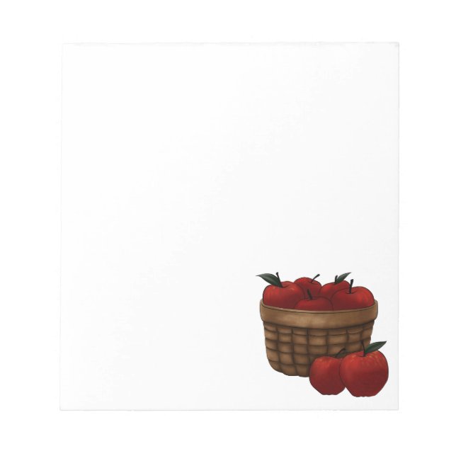 Basket of Apples Notepad (Front)