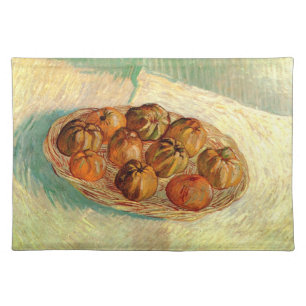 Basket of Apples to Pissarro by Vincent van Gogh Cloth Placemat