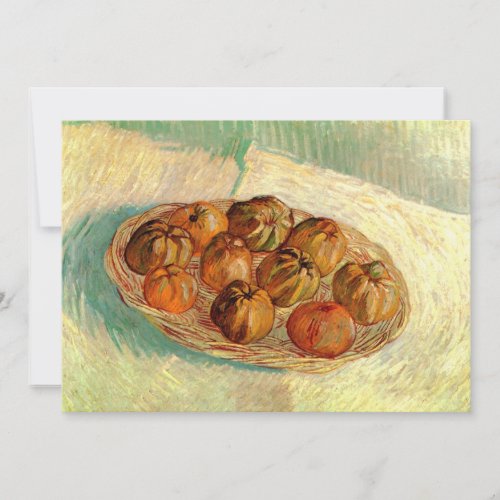 Basket of Apples to Pissarro by Vincent van Gogh Invitation