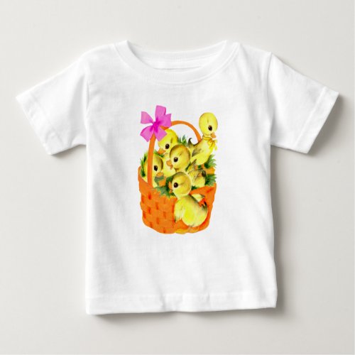 Basket of Baby Chicks Baby T_Shirt