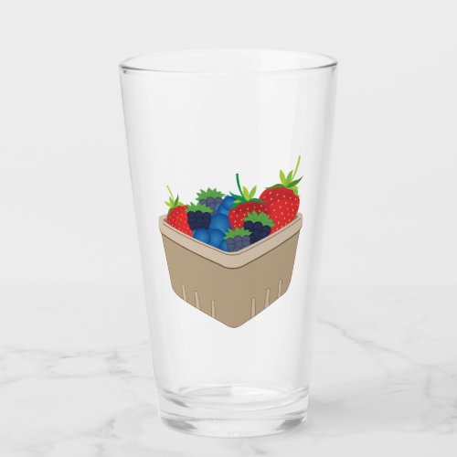 Basket of Berries Glass