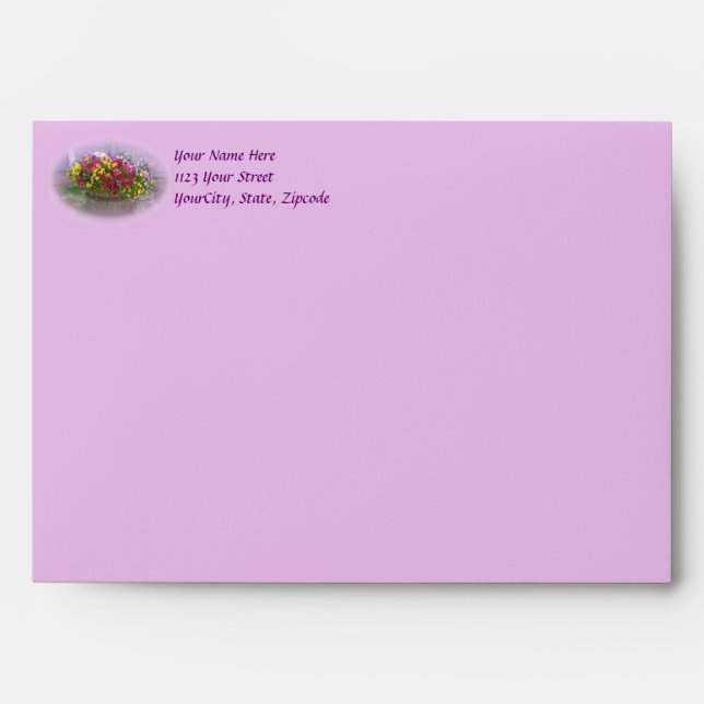 Basket of Blossoms Envelope (Front)