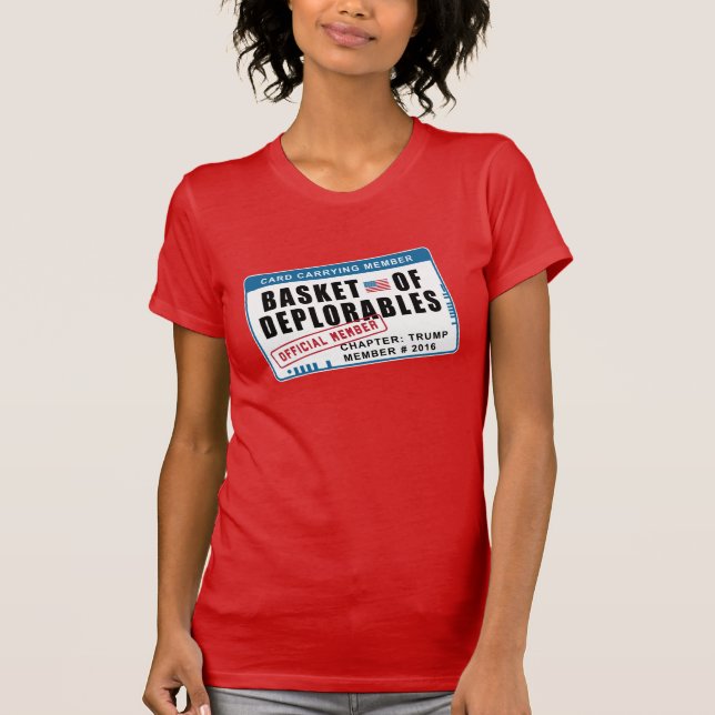 Basket of Deplorables Card Carrying Member T-Shirt (Front)
