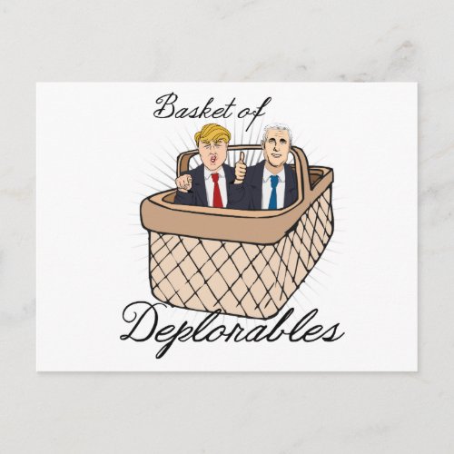 Basket of Deplorables _ Trump Pence __ Anti_Trump  Postcard