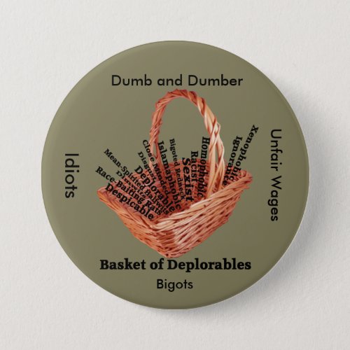 Basket of Deplorables Words Button
