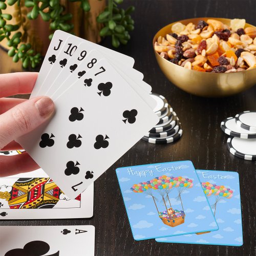 Basket Of Easter Eggs Poker Cards