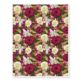 Basket of Flowers for Jackie Temporary Tattoos