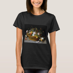 Basket of Flowers, Jan Brueghel the Younger T-Shirt
