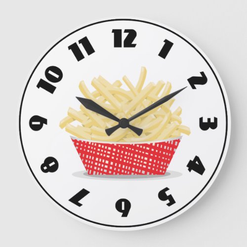 Basket Of French Fries Clock