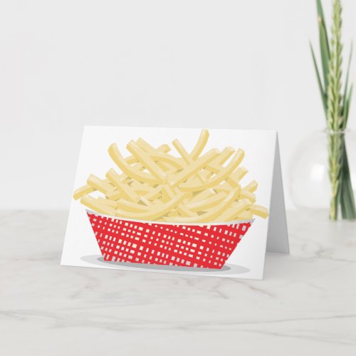 Basket Of French Fries Greeting Cards