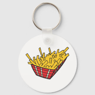 basket of french fries keychain
