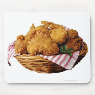 Basket of fried chicken mouse pad