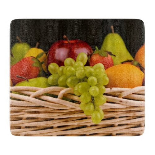 Basket of Fruit cutting board