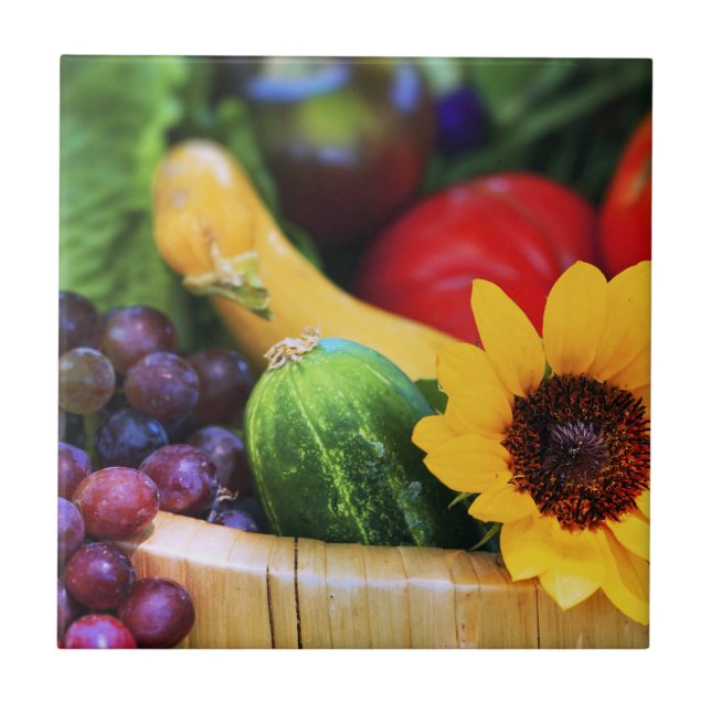Basket of Garden's Harvest Tile (Front)