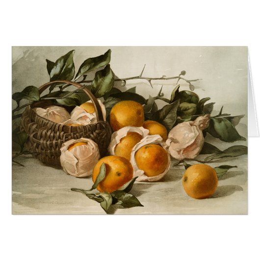 Basket of Oranges Cards (Front Horizontal)