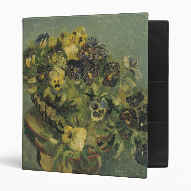 Basket of pansies Binder (Front/Inside)