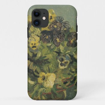 Basket Of Pansies Iphone 11 Case by vintage_gift_shop at Zazzle