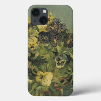 Basket Of Pansies Iphone 13 Case by vintage_gift_shop at Zazzle