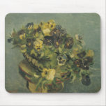 Basket Of Pansies Mouse Pad at Zazzle