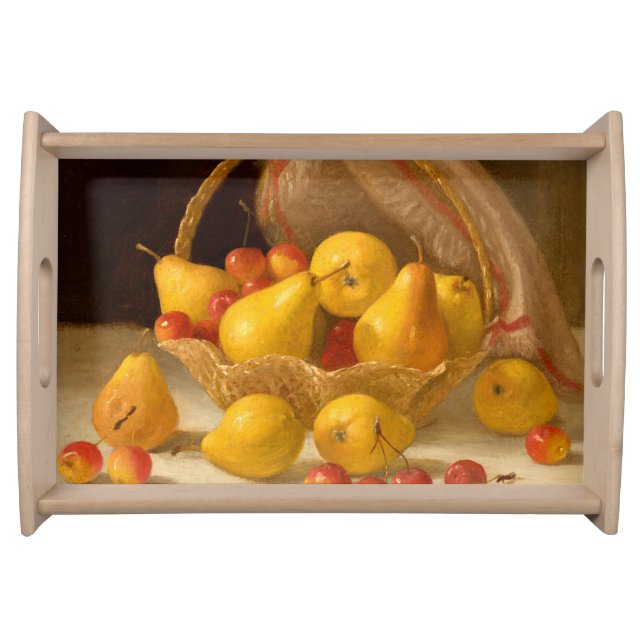 Basket of Pears and Crabapples Serving Tray (Front)