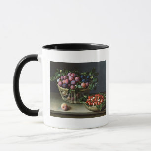 Basket of Plums and Basket of Strawberries, 1632 Mug