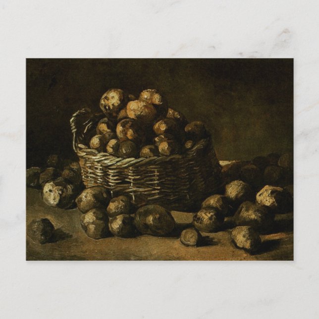 Basket of Potatoes, Vincent van Gogh Postcard (Front)