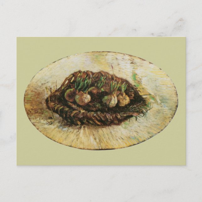 Basket of Sprouting Bulbs, Vincent van Gogh Postcard (Front)