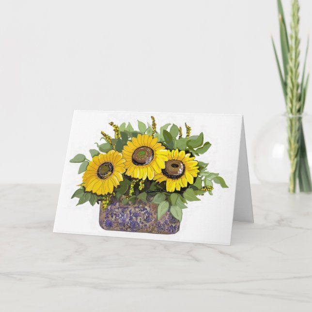 Basket of Sunshine Thinking of You Card (Front)