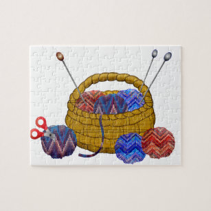 Yarn Ball Stash Jigsaw Puzzle for Sale by SoWeKnitAgain