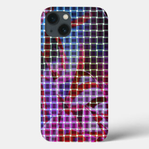 Basket style on tones of dark pink, lilac, purple iPhone 13 case