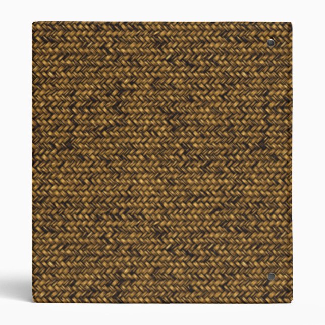 Basket Texture 3 Ring Binder (Back)