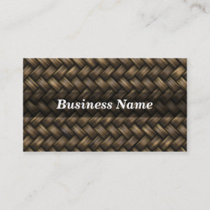 Basket Weave Background Business Card