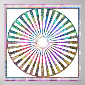 BASKET  Weave Celicial Cosmic Rythem Mandala Poster
