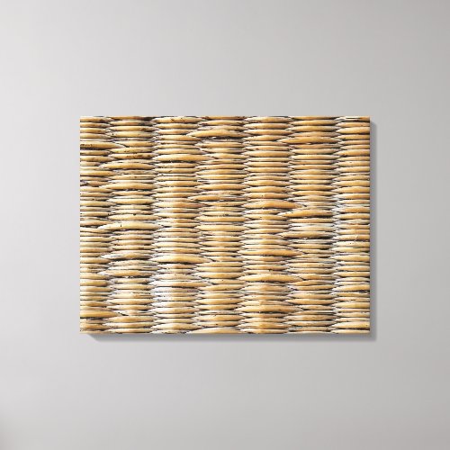 Basket Weave Macro Canvas Print