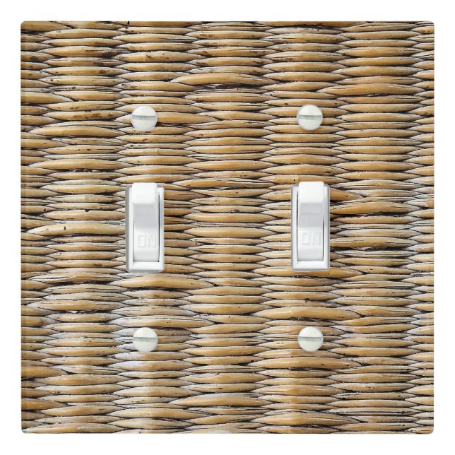 Basket Weave Macro Light Switch Cover (In Situ)