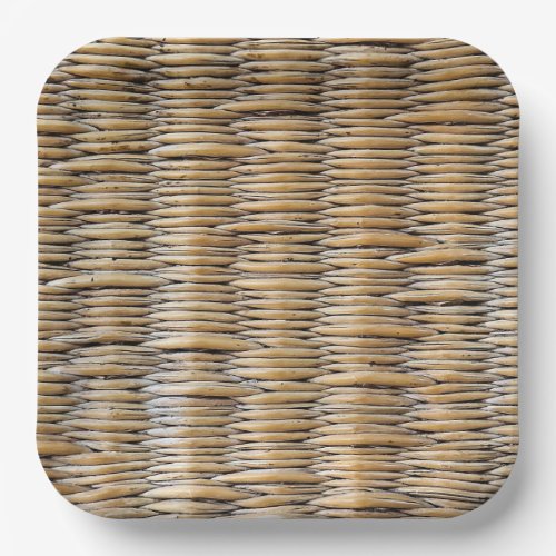 Basket Weave Macro Paper Plates