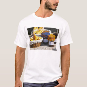 Basket with croissants and chocolate breads. T-Shirt