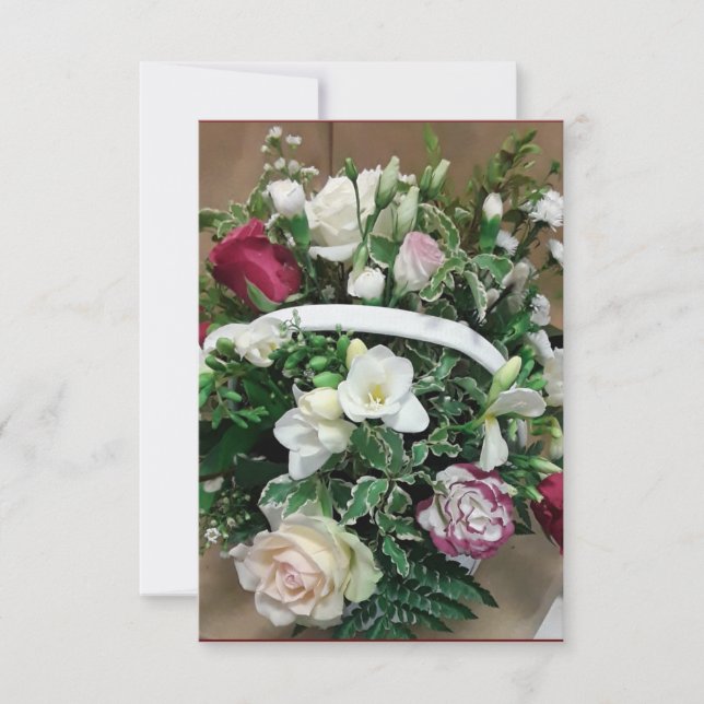 Basket with Handle Thank You Card (Front)