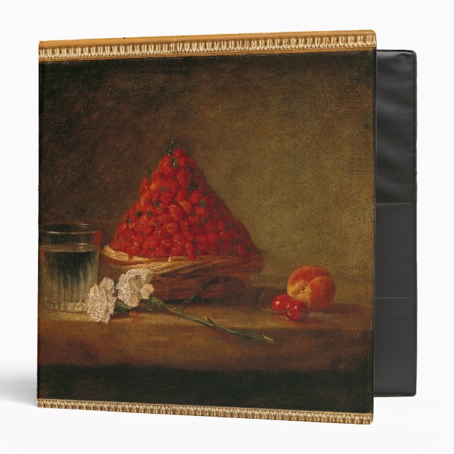 Basket with Wild Strawberries, c.1761 Binder (Front/Inside)